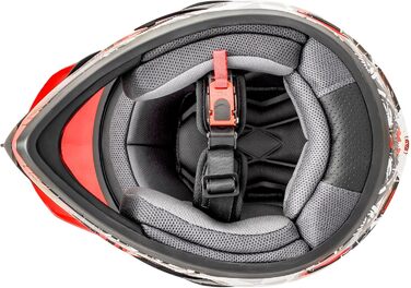 Мотошолом ATO-Moto 804 GS War Rot Cross з візором, ECE 22.05, XL (61 см)