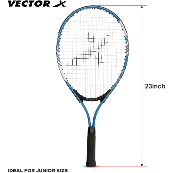 Тенісна ракетка Vector X VXT-520 з струнами, 58,4 см, чохол 3/4