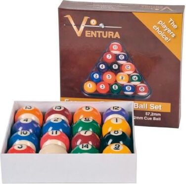 Більярдні кулі Ventura PROFESSIONAL 57,2 мм Winsport – професійний набір для більярду