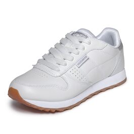 Жіночі високі кросівки Skechers OG 85 Old School Cool білого кольору з глітерним сріблястим оздобленням, розмір 41 EU
