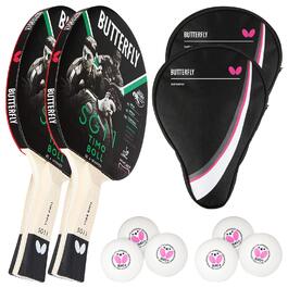 Набір для настільного тенісу Butterfly Timo Boll SG11: 2 ракетки + 2 чохли Drive Case + 6 м'ячів ITTF R40+