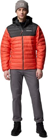 Чоловіча куртка з капюшоном Columbia Powder Lite (Zing, Shark, L)