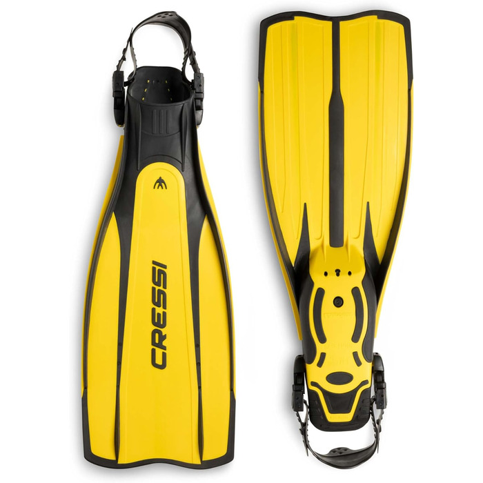 Ласти Cressi Pro Light відкриті, розмір S/M (40/41), чорні/жовті для дайвінгу