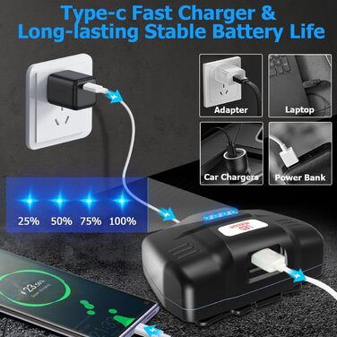 LED налобний ліхтар WholeFire XHP90 з 3 режимами, 15000 люменів, USB, водонепроникний, з регулюванням фокусу, потужний, для кемпінгу, бігу та іншого