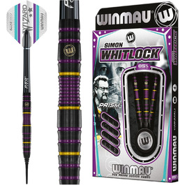 Професійний дартс-набір WINMAU Simon Whitlock 85% Pro-Series 18/20 г, м'які вістря, з крилами та стрижнями