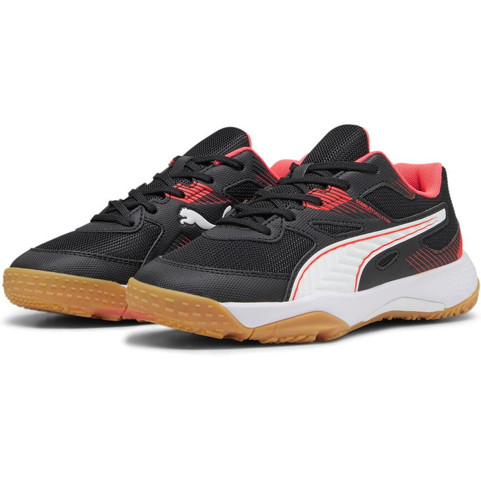 Дитячі кросівки PUMA Solarflash Jr II для фітнесу, 37.5 EU, чорний/фіалковий/білий/Gum