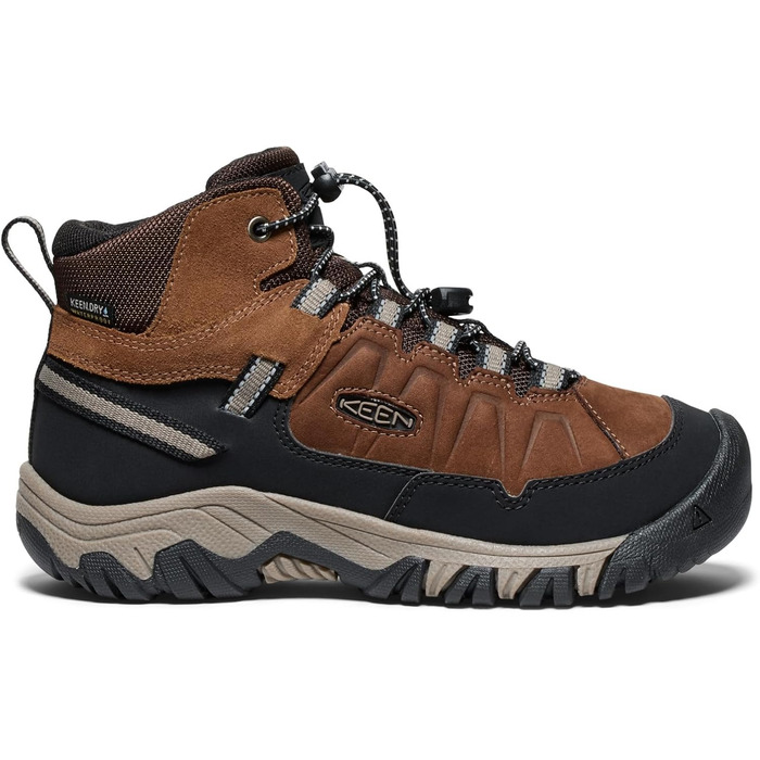 KEEN Targhee 4 Mid - водонепроникні трекінгові черевики для дітей, EU 35, Bison Brindle