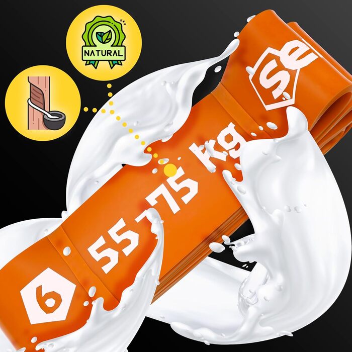 Смуги опору SENSEI® для фітнесу: гумові стрічки для силових тренувань, йоги, реабілітації. Набір 5 шт. (чорний, фіолетовий, червоний, зелений, помаранчевий) з інструкцією