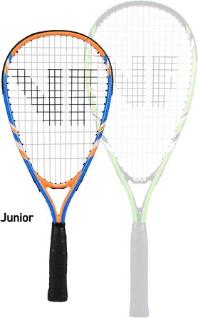 Дитячий набір для бадмінтону VICFUN Speed-Badminton 100: 2 ракетки, 3 волани, синьо-оранжева сумка