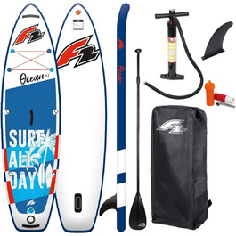 Дитяча SUP-дошка F2 Ocean 9'2'' з алюмінієвим веслом 280x67 см, надувна, комплект для дітей
