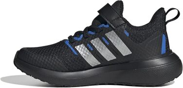Дитячі кросівки adidas Fortarun 2.0 - чорний, сріблястий, royal blue (28.5 EU)