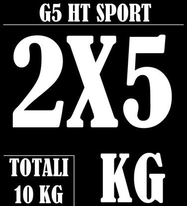 Диски для гантелей та штанг G5 HT SPORT, чавунні, 25 мм, 2×5 кг, для фітнесу та домашнього спортзалу
