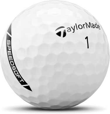 Гольф м'яч TaylorMade Tm24 Speedsoft, білий/синій (12 шт.)