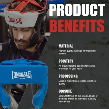 Унісекс захисне екіпірування Lonsdale Stanford L-XL синє/біле