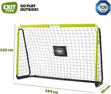 Футбольні ворота EXIT Tempo 180x120 см для дітей, сталеві, антикорозійні, для саду, легке складання
