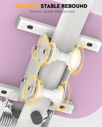 Тренажер для пресу GuuG: компактний складний фітнес-тренажер для дому, фітнес-обладнання для пресу, абдомінальна машина, для чоловіків та жінок, фіолетовий