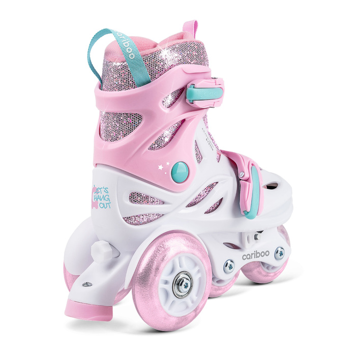 Набір дитячих роликів Cariboo Ballerina S (31–35) + рожевий захист