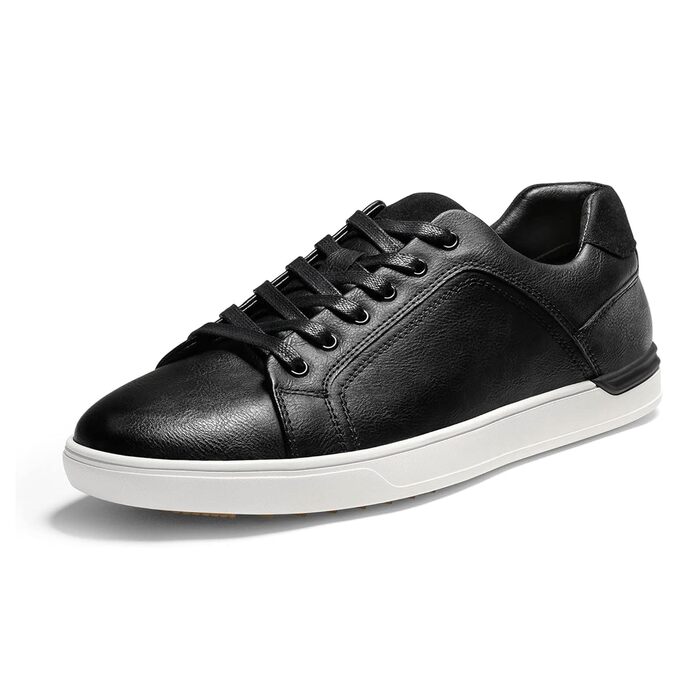 Чоловічі повсякденні кросівки Bruno Marc Casual Sneaker — легке низьке взуття, дихаючі та зручні туфлі для прогулянок і подорожей, чорні (розмір 44.5 EU, широка колодка)