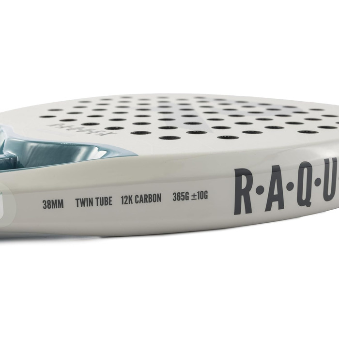 Ракетка для падел Raquex Excel 12K Carbon – для початківців та просунутих гравців, піна ImpactCore Eva 15, біла
