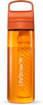 Пляшка з фільтром LifeStraw Go, без BPA, для подорожей і щоденного використання, очищає від бактерій, паразитів, мікропластику, покращує смак