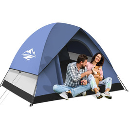 Намет для кемпінгу Zelt на 2-3 особи - ультралегкий, водонепроникний, куполоподібний, 4-сезонний, для трекінгу, сімейного відпочинку, фестивалів та подорожей