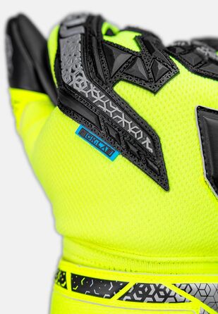Воротарські рукавички Reusch Attrakt Freegel Silver Junior дитячі, для футболу, дихаючі, універсальні (жовто-срібно-чорні)
