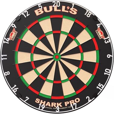 Професійна дартс-дошка Bull's Shark Pro з вбудованим дротом, без дроту, з монтажною системою, високоякісна мішень для дартсу