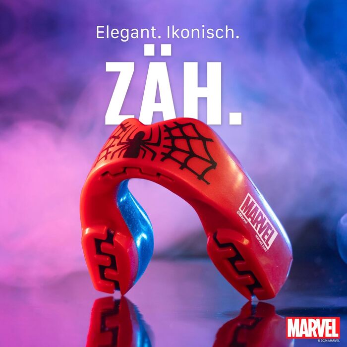 Захист для зубів Marvel Sport для дорослих та дітей. Захист рота для контактних видів спорту: регбі, ММА, бойові мистецтва, кікбоксинг, джудо, хокей, бокс (12+ років). Spider-man