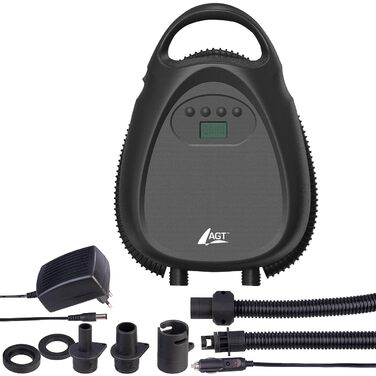 Електрична акумуляторна повітряна помпа для SUP-дошок AGT, 70 л/хв, 12 В, 1,38 бар/20 psi