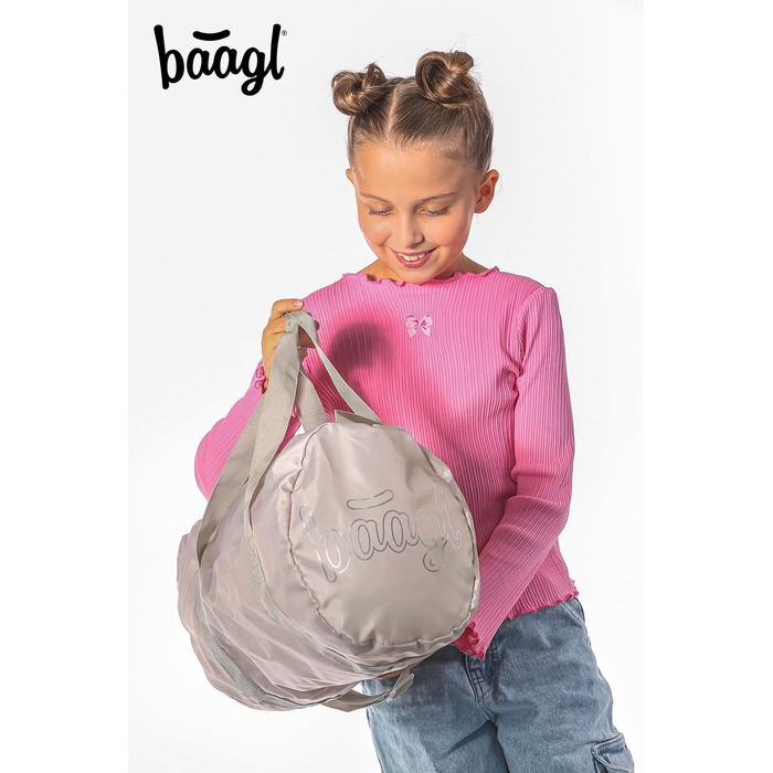 Спортивна сумка Baagl для дітей, хлопчиків та підлітків – компактна та складна сумка для подорожей, спорту, футболу, балету, школи та відпочинку, для плавання, 22 л