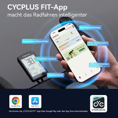 Велокомп'ютер CYCPLUS GPS ANT+ Bluetooth 5.0, 2.8