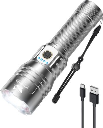 Ліхтар LED Smiling Shark SD-7009: 10000 люмен, Zoom, водонепроникний, для кемпінгу, риболовлі та активного відпочинку