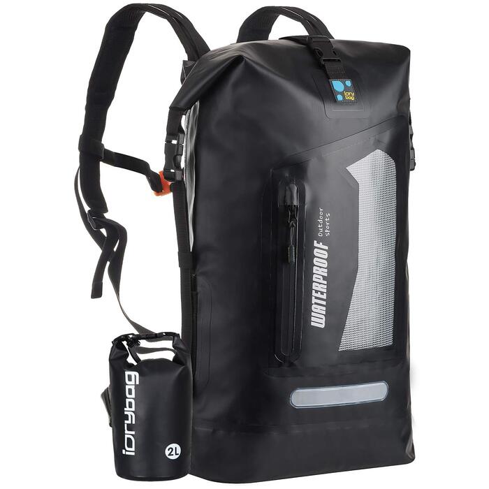 Водонепроникний рюкзак IDRYBAG Dry Bag 20L/30L/40L: сухий рюкзак для подорожей, каякінгу, чорний