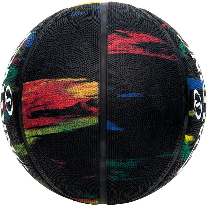 Баскетбольний м'яч Spalding Marble Sz7 Black Rainbow, унісекс, розмір 7, чорний з кольоровим принтом