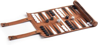 Набір для гри в шашки та нарди YANGUN, дорожній, в кейсі, чорно-білий, шкіряна текстура, преміум якість