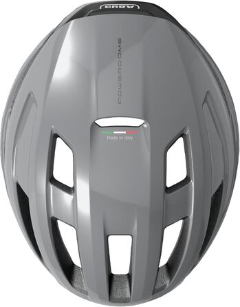 Велосипедний шолом ABUS PowerDome ACE для шосе, з вентиляцією, Race Cap, сірий, розмір L (57-61 см), для чоловіків і жінок, Made in Italy