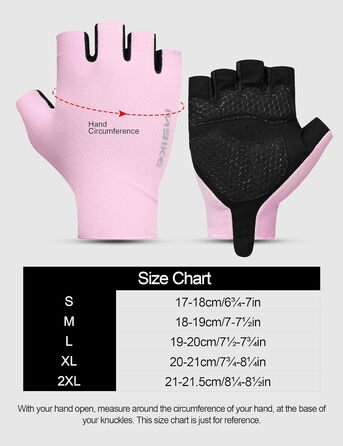 Велосипедні рукавички INBIKE Habfinger для чоловіків, літні, ударостійкі, дихаючі, світловідбиваючі, зелені (L, Рожевий)