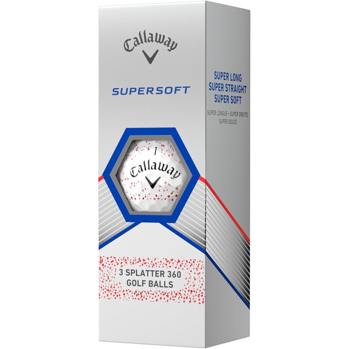 Гольф-м'ячі Callaway Supersoft 2023 - червоний, 12 шт.