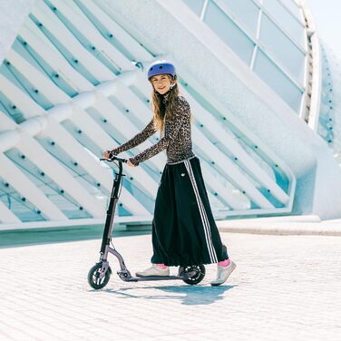 Самокат трюковий Movino Roller Air фіолетовий, складаний, для підлітків та дорослих, з великими пневматичними колесами та регульованим кермом