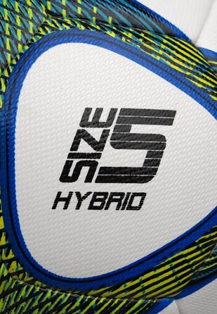 Футбольний м'яч Erima Hybrid Training, розмір 5, синьо-білий
