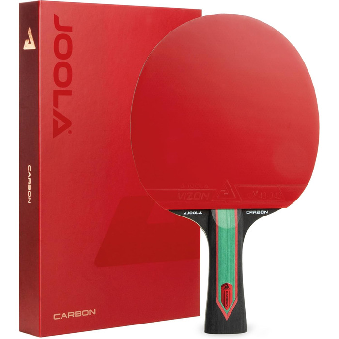 Стіл тенісний набір JOOLA RED Carbon Control – набір ракетки з покриттям Vizon та магнітною коробкою