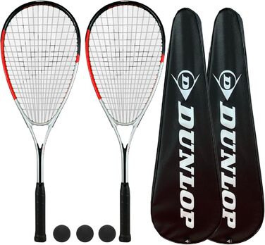 Сквош ракетка Dunlop Biotec X-Lite (x2) + чохол (2) + 3 м'ячики для сквошу (різні варіанти) (Biotec Max)