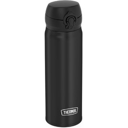Термос-пляшка THERMOS Ultralight 750 мл чорна матова, з безпечною кришкою, тримає тепло 10 годин/холод 20 годин, нержавіюча сталь, без BPA, для води та напоїв, підходить для посудомийної машини