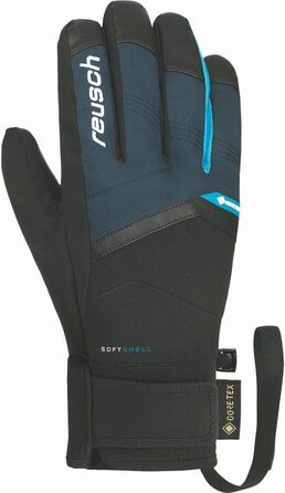 Чоловічі лижні рукавички Reusch Blaster Gore-Tex, водонепроникні, дихаючі, екстра теплі, сині/чорні