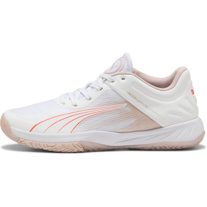 Жіночі кросівки PUMA Accelerate Turbo W+ для залу, 37 EU, білий, червоний, рожевий кварц, альпійський сніг