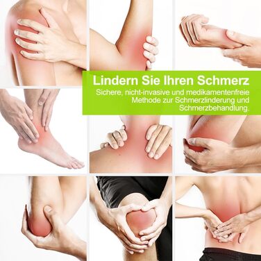 Пристрій TENS EMS AUVON: 2 канали, 24 режими, 12 електродів для зняття болю та масажу спини та шиї