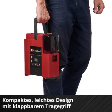 Акумуляторний насос для SUP Einhell SUPPERO 18/380 PXC (18V, надування та спускання, 20 PSI, 380 л/хв, автостоп, 7 адаптерів, без АКБ)