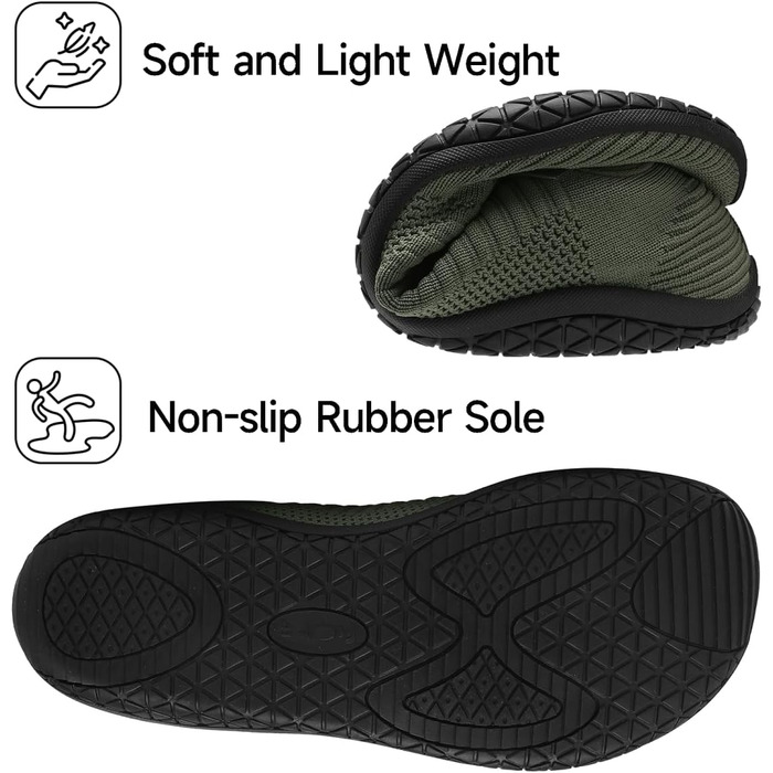 Geweo Взуття для пішохідних прогулянок (Barfuss Schuhe) для жінок та чоловіків: легкі, дихаючі, з широкою передньою частиною та Zero-Drop підошвою, розмір 37-47