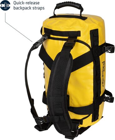 Спортивна сумка та рюкзак Lakeland Active Ullswater, водонепроникний, 40 л, жовтий