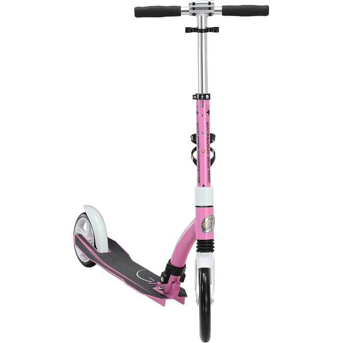 Самокат дитячий та дорослий STAR SCOOTER алюмінієвий, рожевий, колеса 230мм
